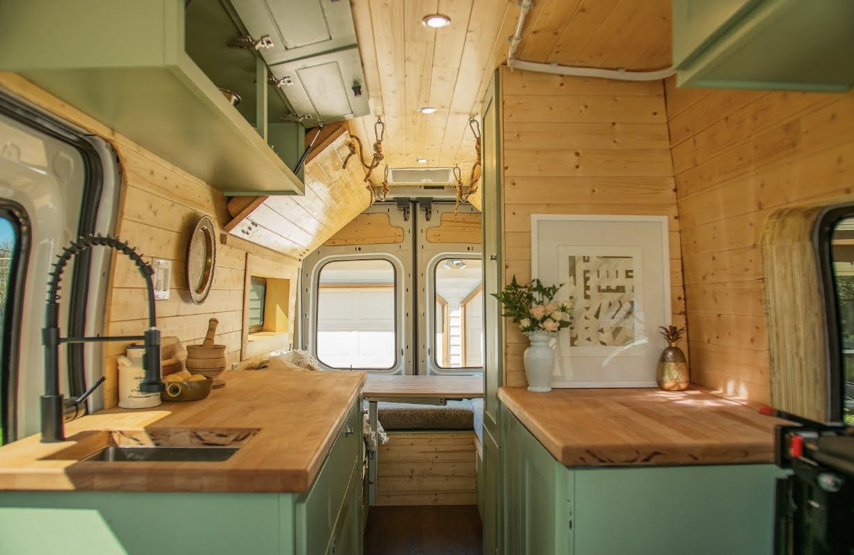 Custom van build interior